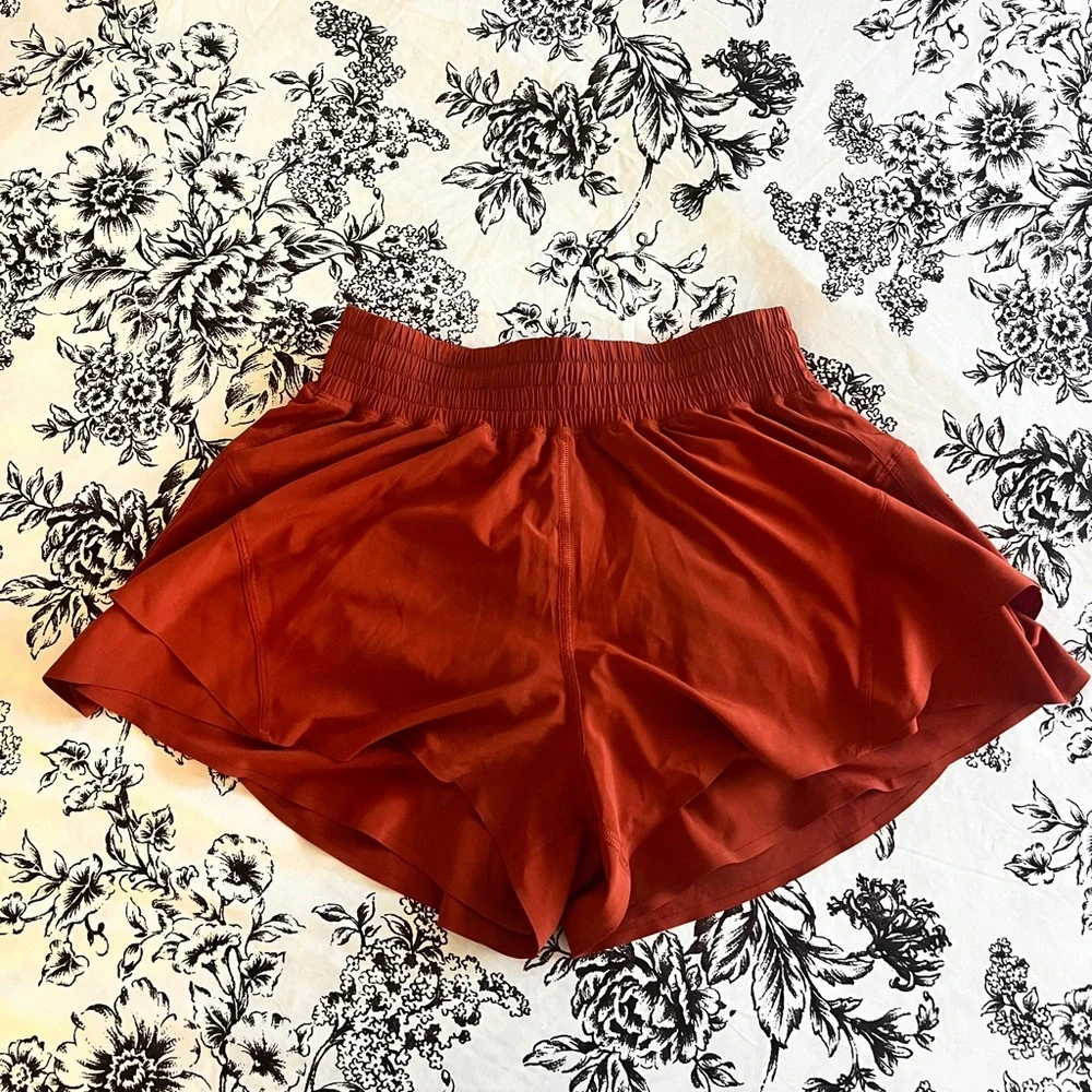 lululemon athletica Women's Red Athletic Shorts - Picture 1 of 3